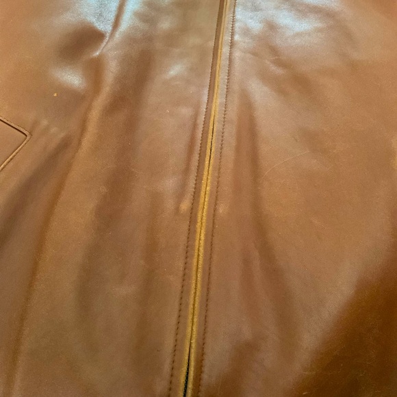 VINTAGE LEATHER BOMBER JACKET - Picture 10 of 10